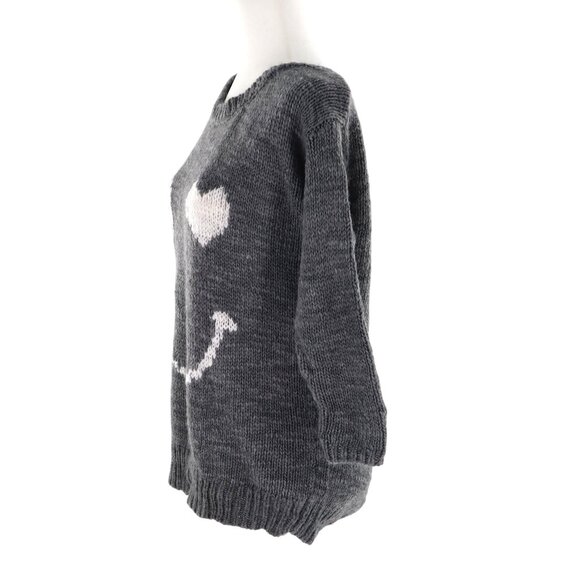 Aeropostale Wool Sweater Womens S Gray Soft Girl Y2K Casual Chic Lounging School - Picture 7 of 9